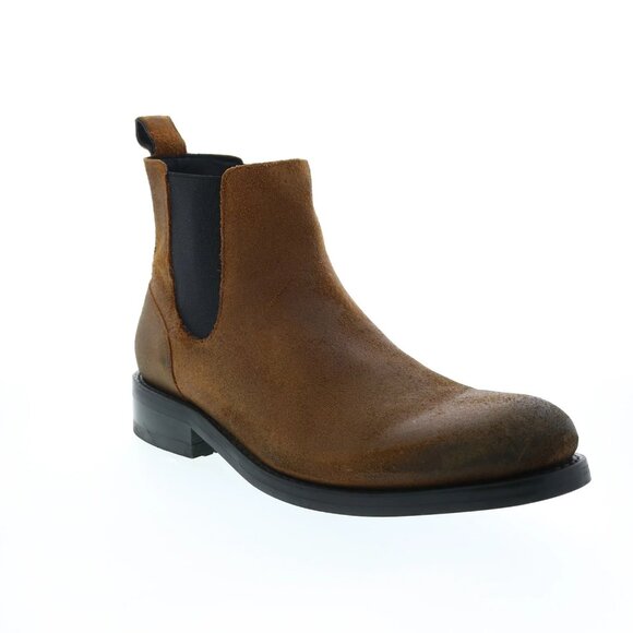 NEW FRYE Men's Suede Bowery Chelsea Boots Ginger 1668mn - Picture 3 of 8